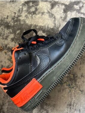 Nike AFI Black & Orange Low Top Sneakers